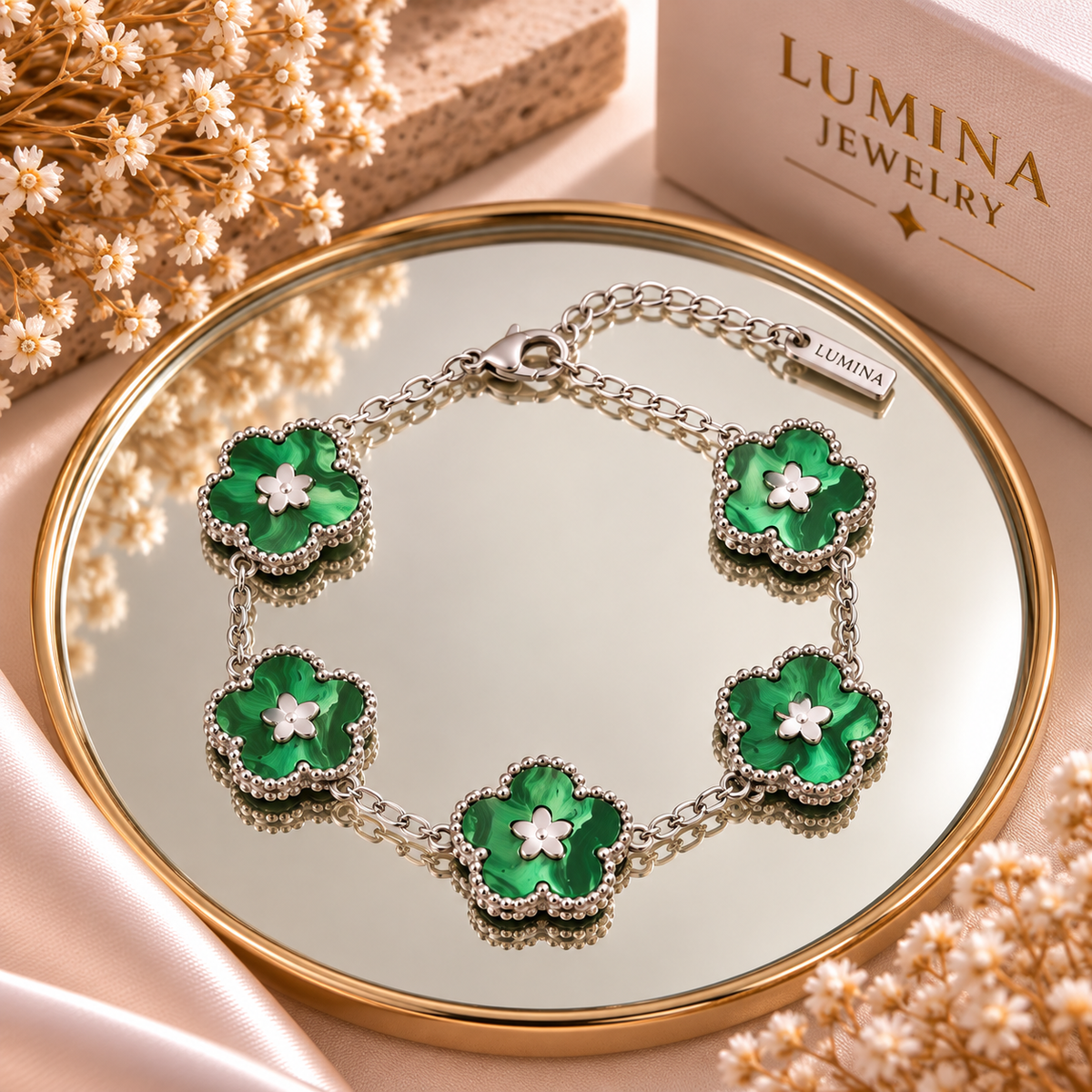 Bracelet Capucine Vert Foncé