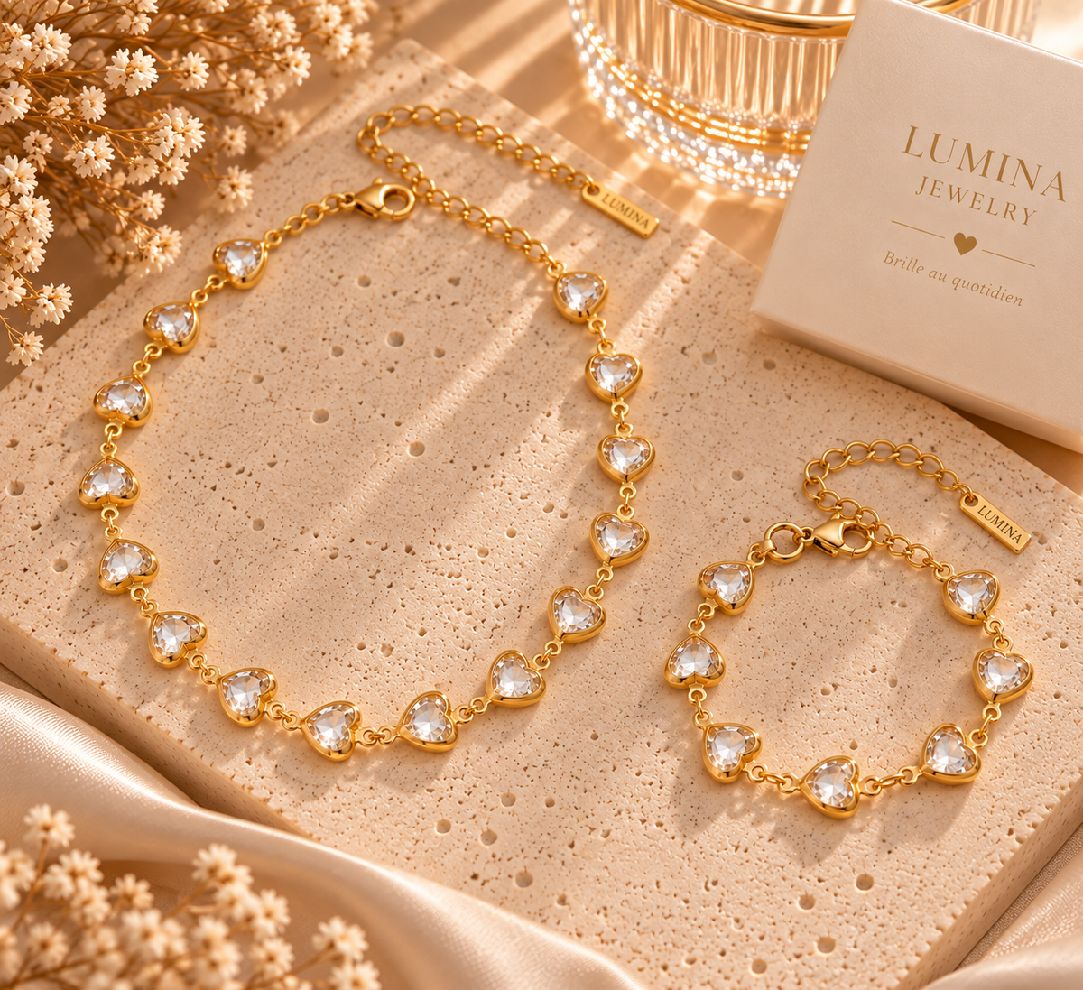 Collier Aria - Blanc
